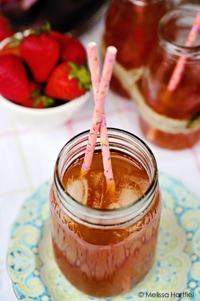 Chocolate Strawberry Iced tea