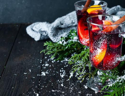 Christmas Non-Alcoholic Mulled Wine Tea Cocktail Recipe